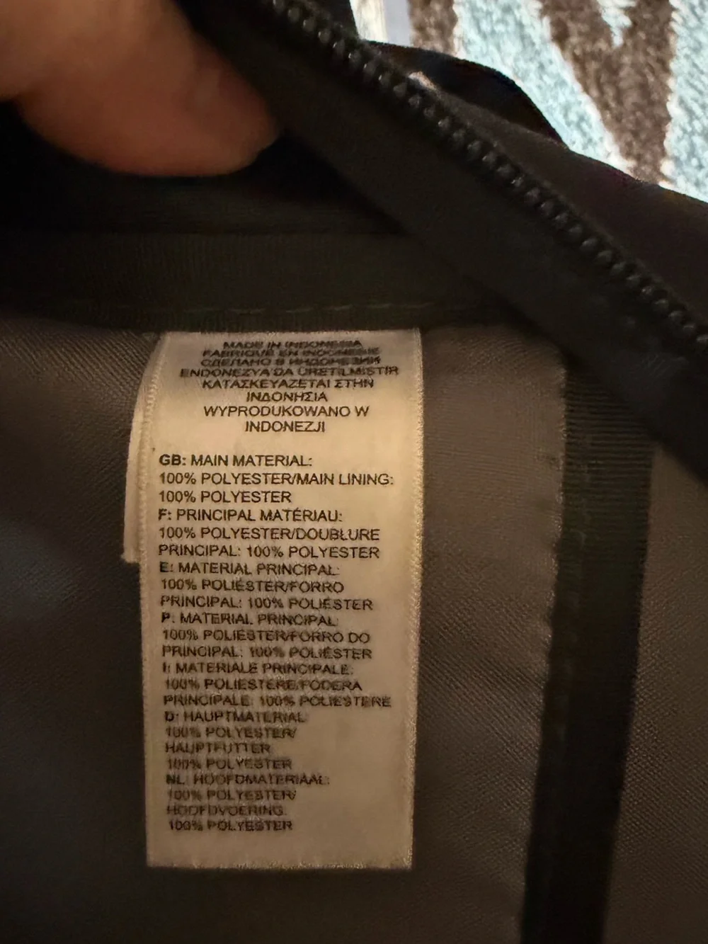 The North Face Black Backpack with Mint Bungee Cord
